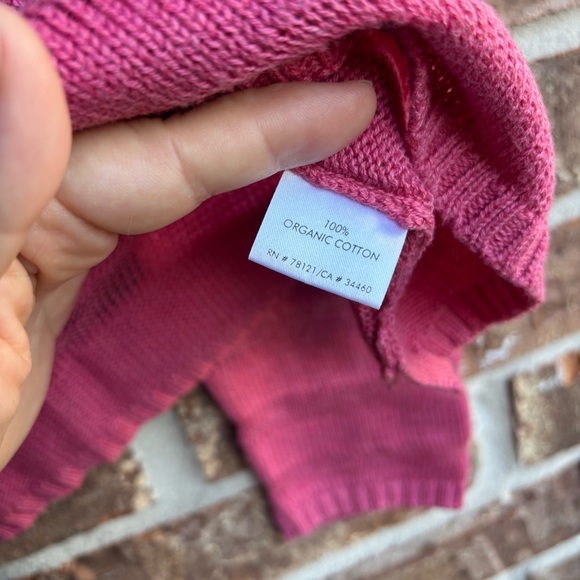 Eileen Fisher pink organic cotton Crew Neck light weight Sweater - Picture 4 of 5